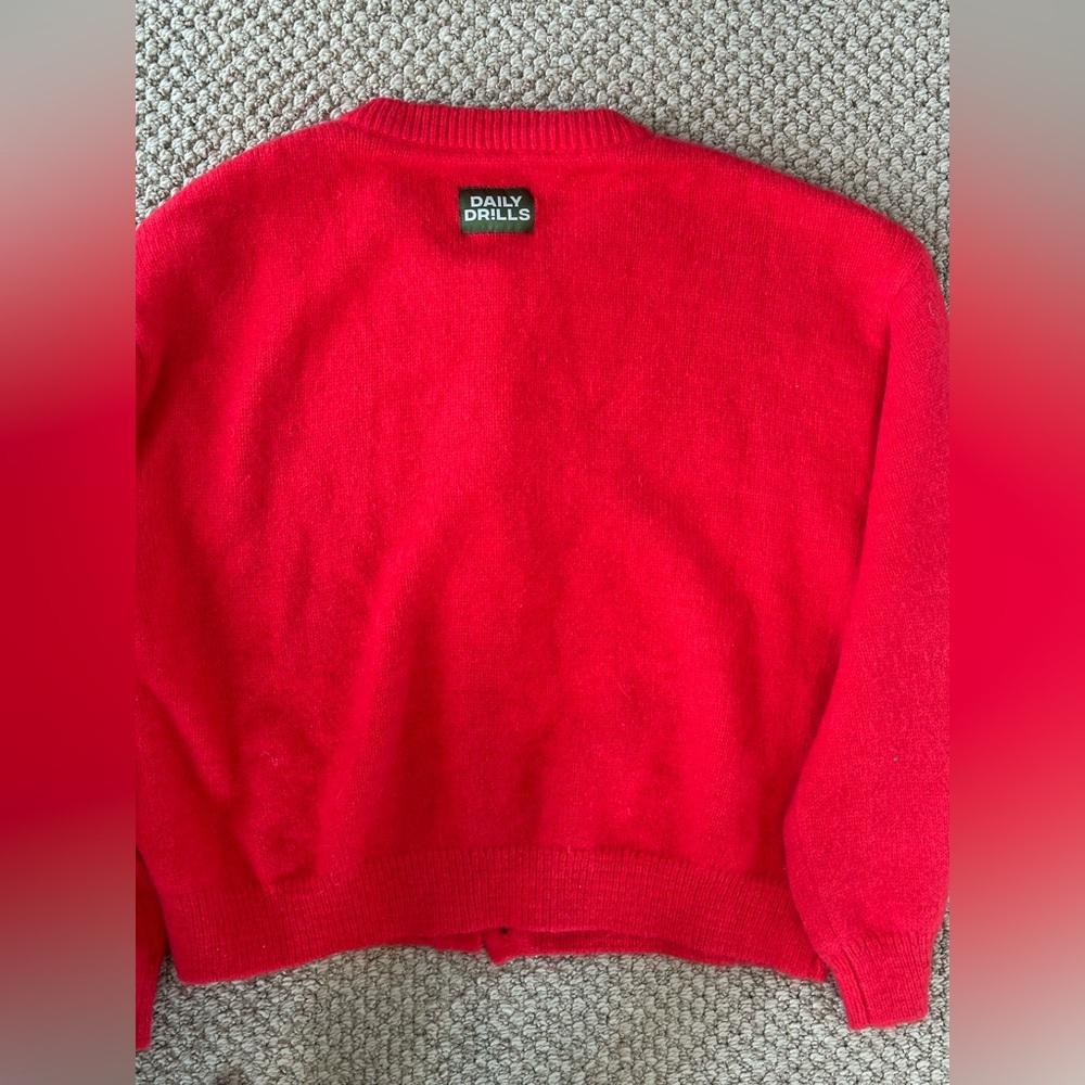 Daily Drills Women’s Bright Red Crew Neck Sweater